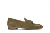 Bond X2 Men’s Tassel Loafers Green Suede