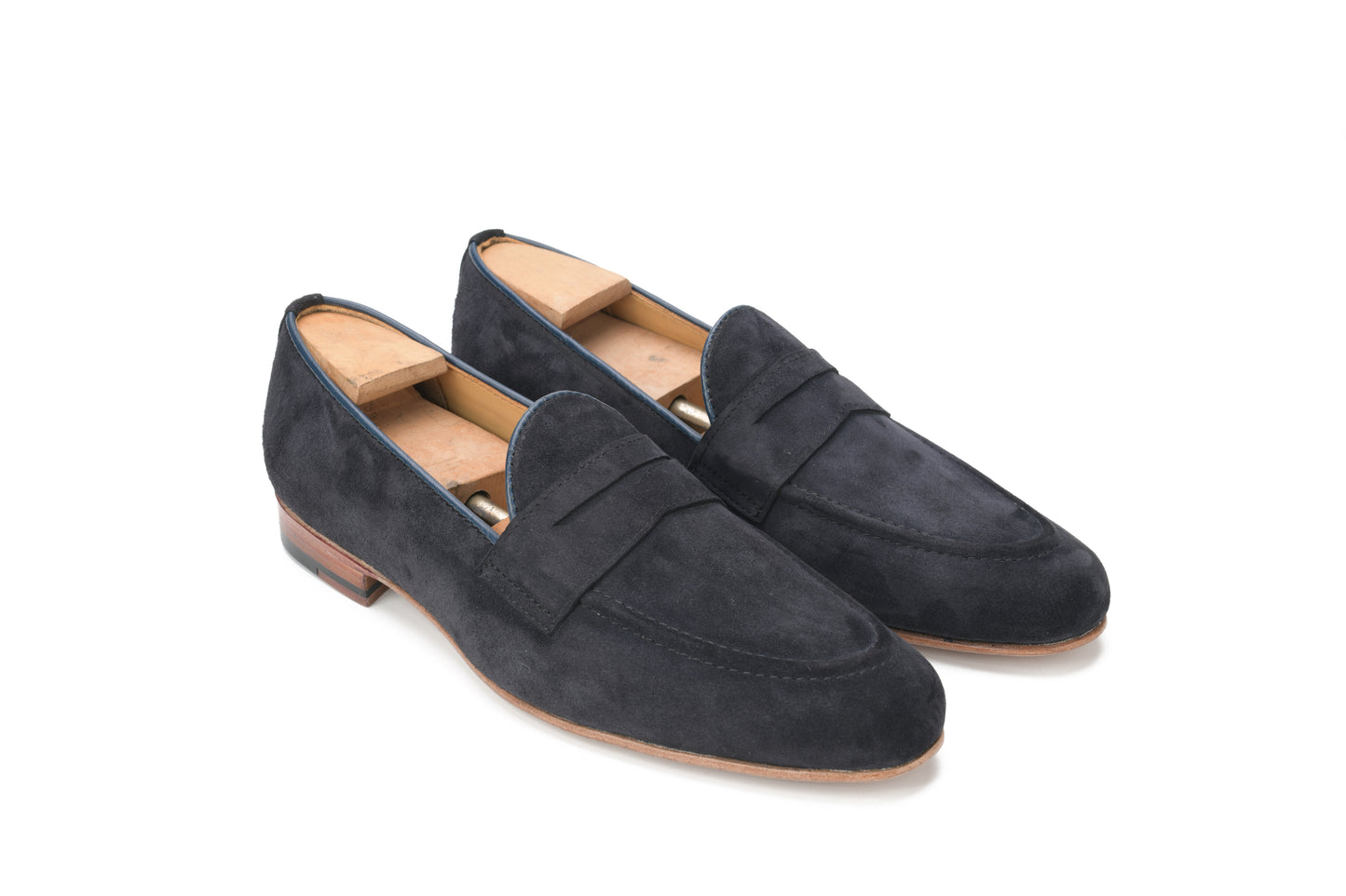 Muso X2 Men’s Penny Loafers Midnight Blue Suede