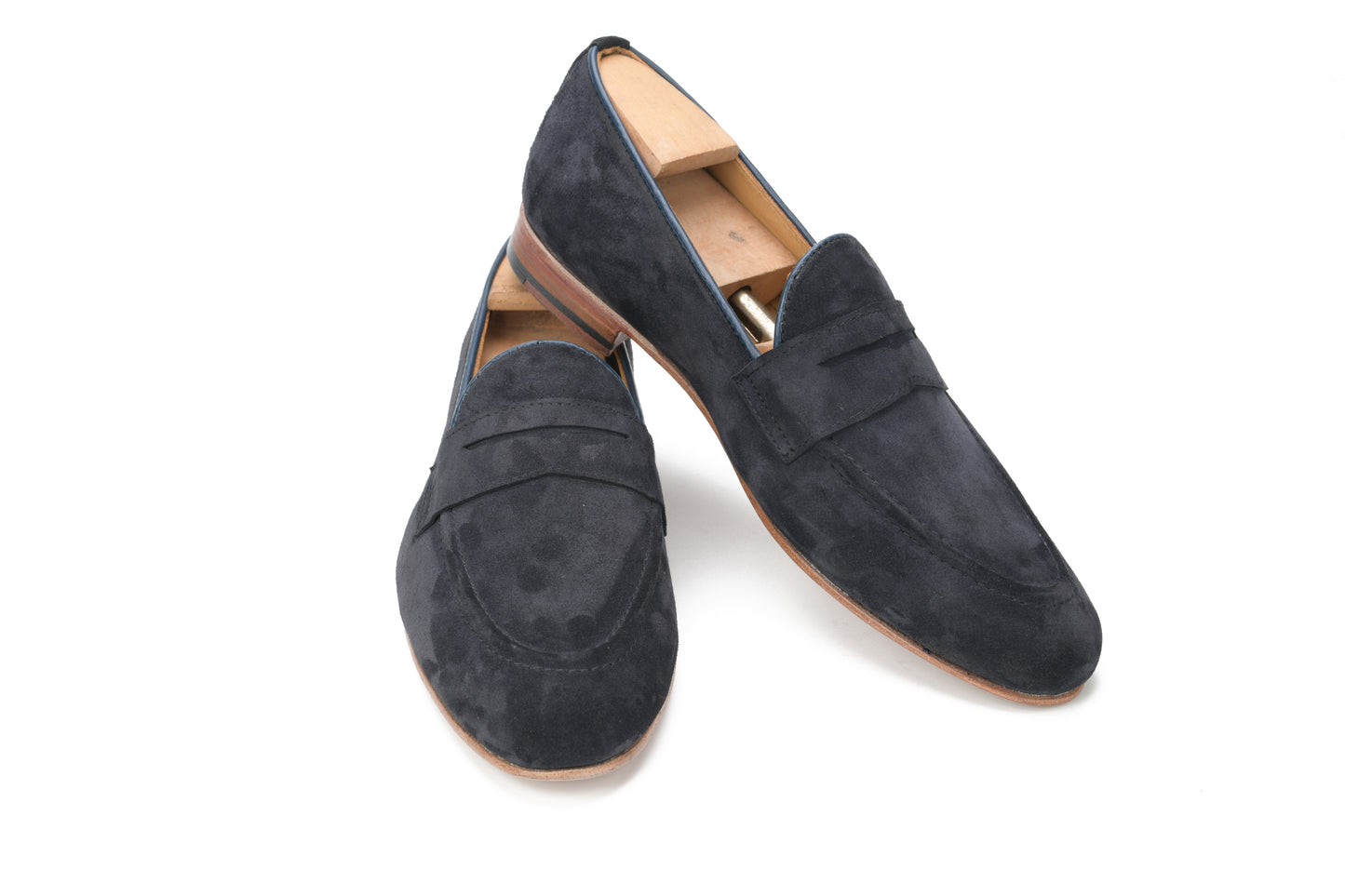 Muso X2 Men’s Penny Loafers Midnight Blue Suede