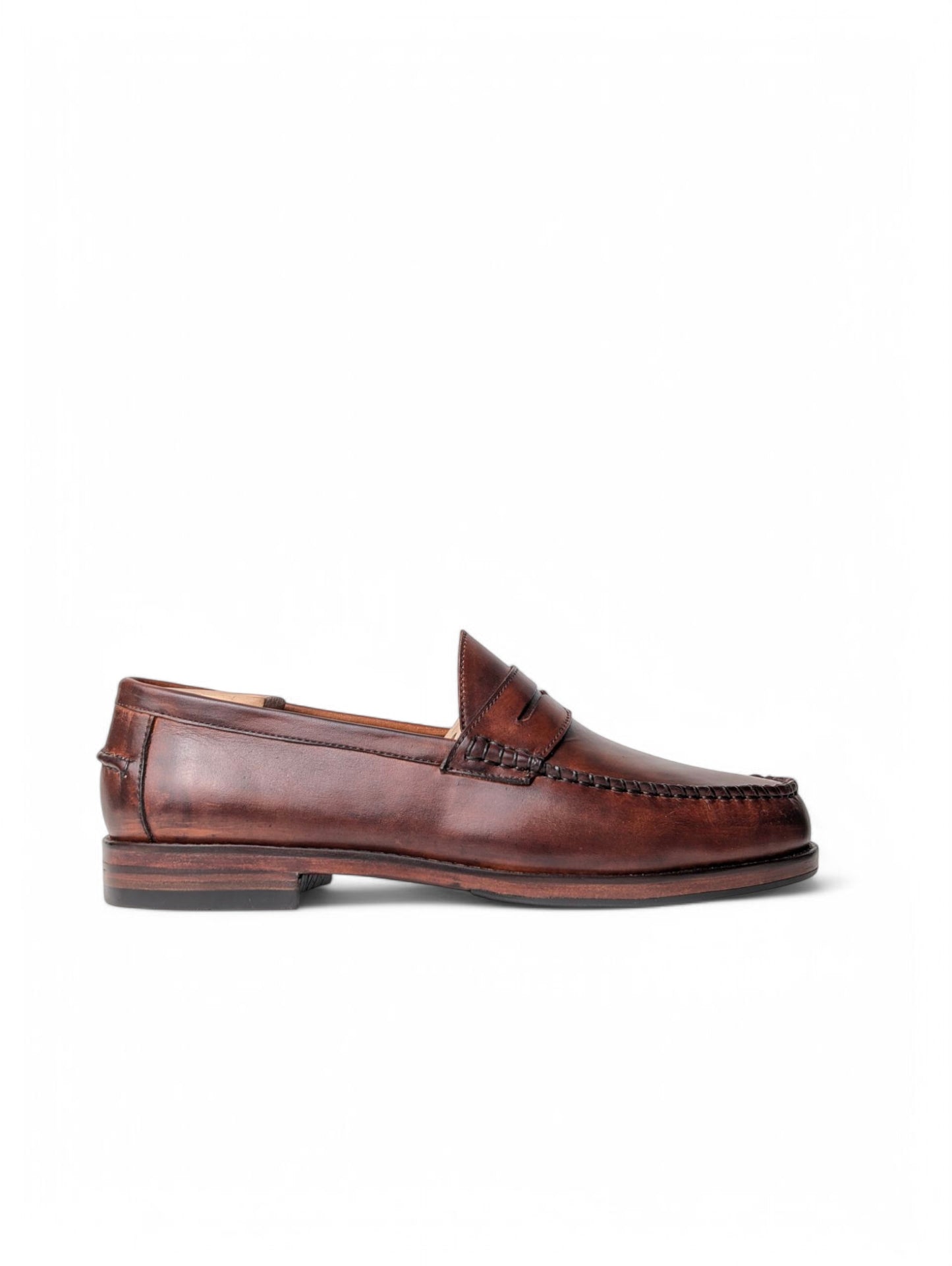 Munich X6 Antique Brown Penny Loafers