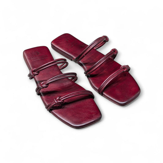 Oxblood Knots Slipper