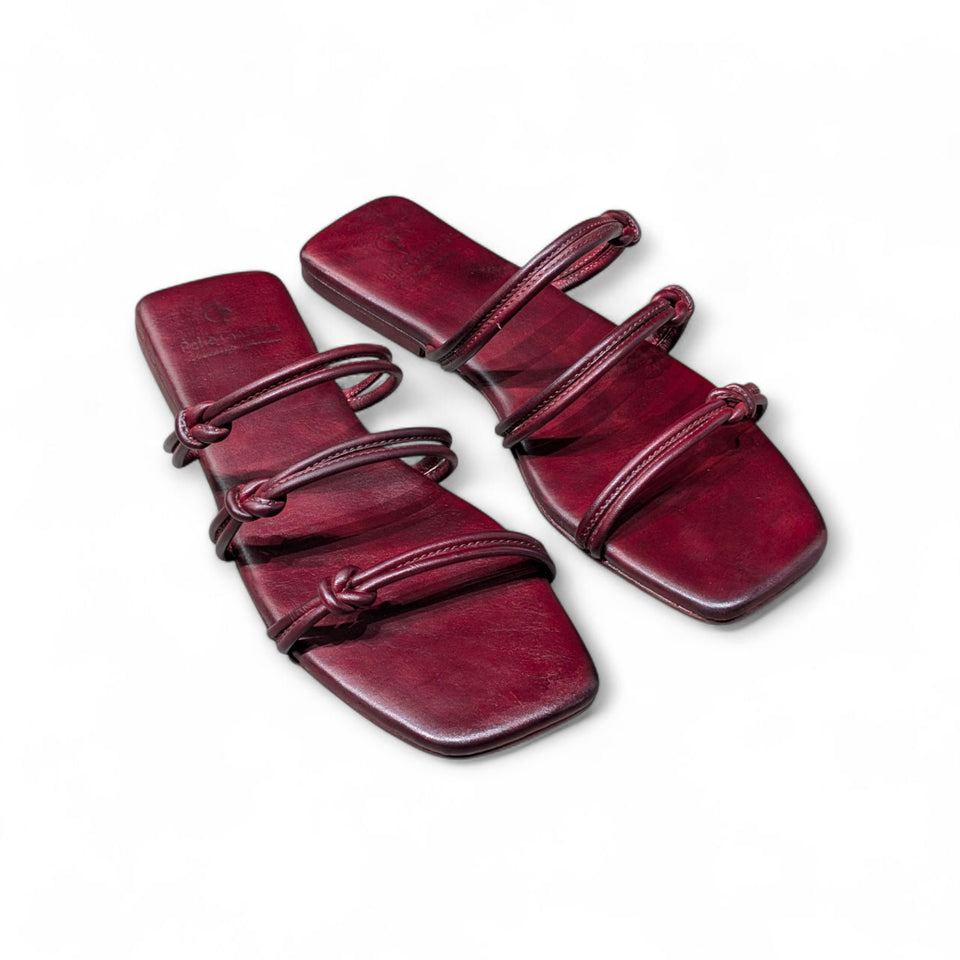 Oxblood Knots Slipper