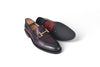 Prague Two-tone Burgundy Horsebit Loafers