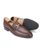 Bali Men’s Horsebit Loafer Burnish Brown Hand-Painted Shoes