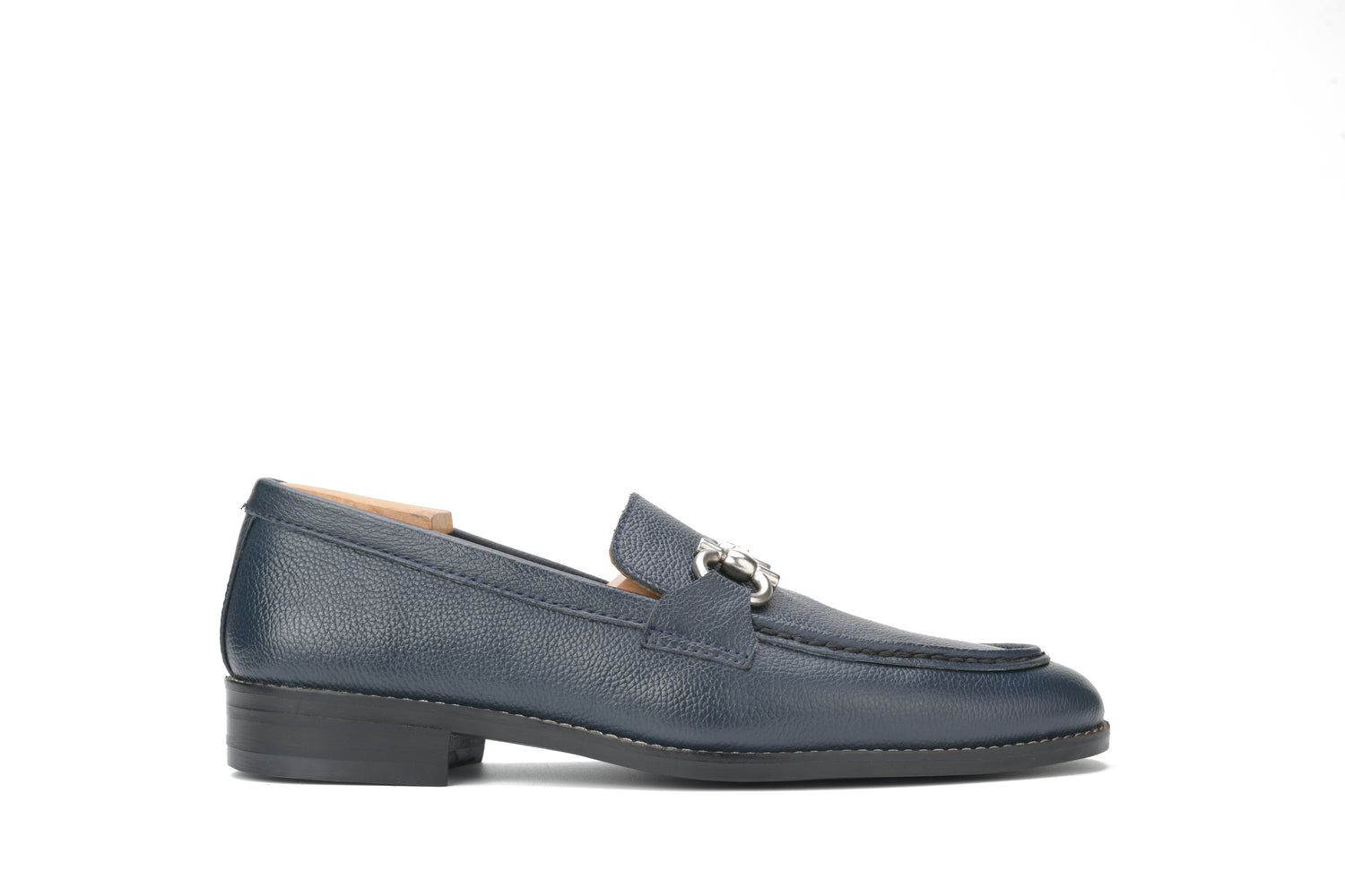 Bali X1 Dark Blue Calf Mild Horsebit Loafers