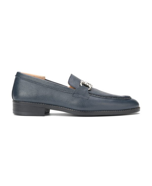 Bali X1 Dark Blue Calf Mild Horsebit Loafers