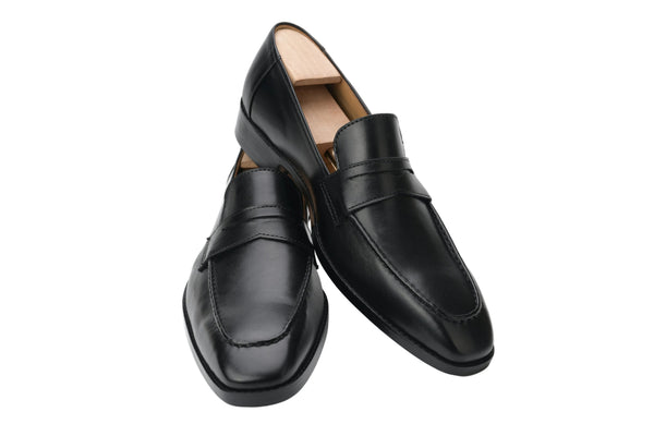 Monaco Men’s Penny Loafers Black Calf
