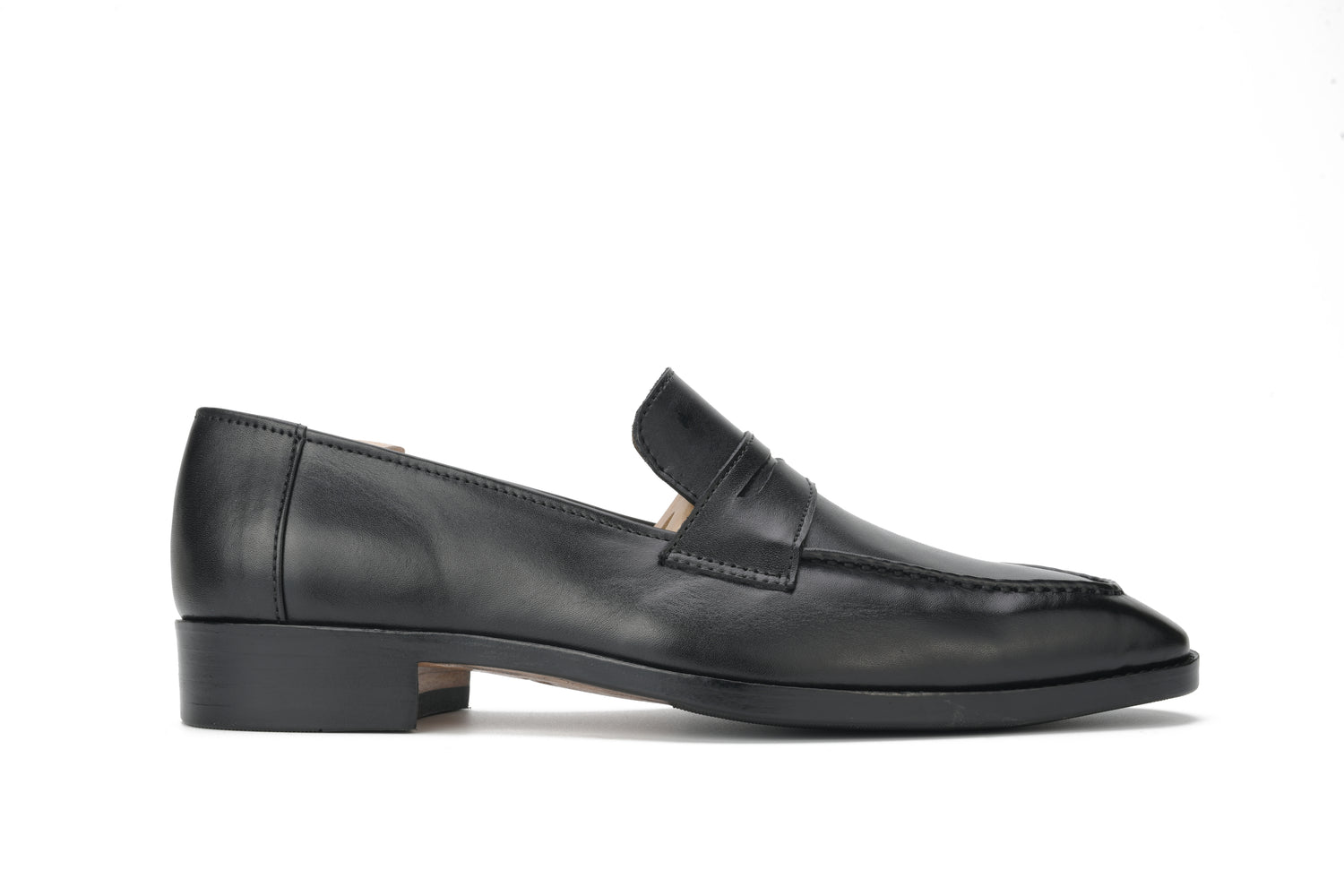 Monaco Men’s Penny Loafers Black Calf