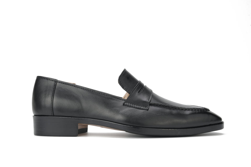 Monaco Men’s Penny Loafers Black Calf