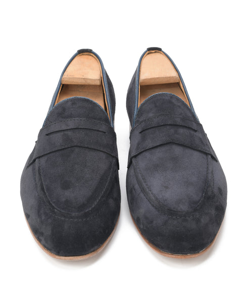 Muso X2 Men’s Penny Loafers Midnight Blue Suede