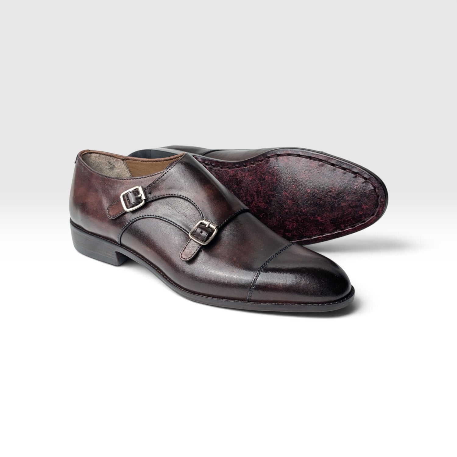 Double Monk Cap-toe