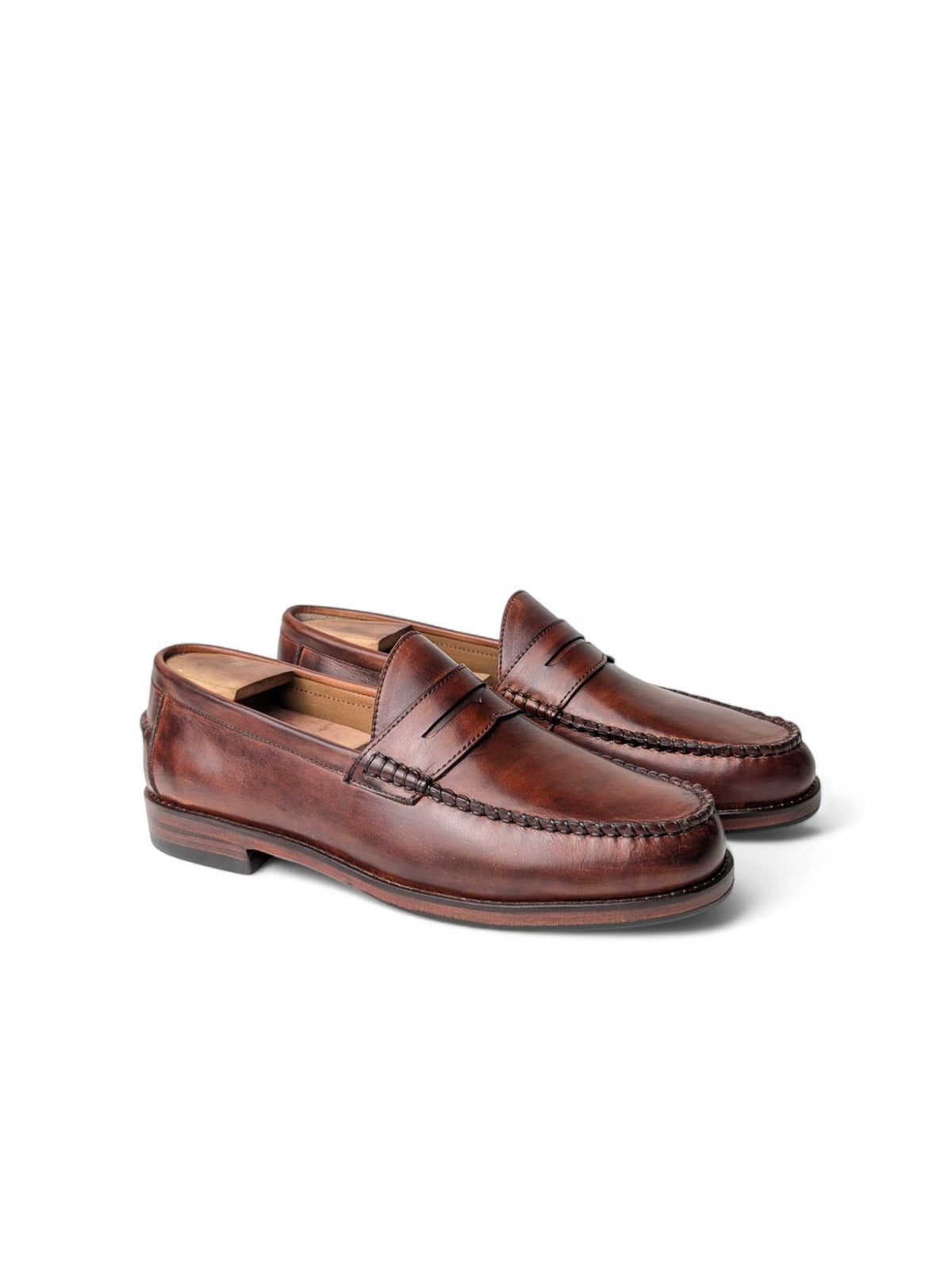 Munich X6 Antique Brown Penny Loafers
