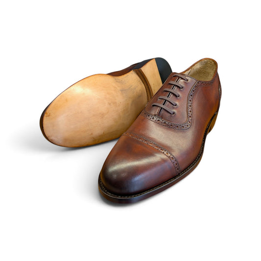 Handwelted Two-Tone Patina Leather Adelaide Oxford