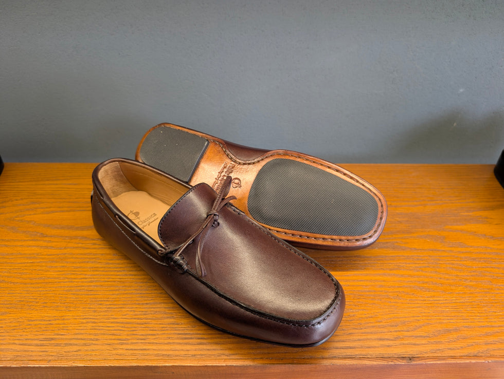 'Monza' Driving Mocassin in Brown Calf