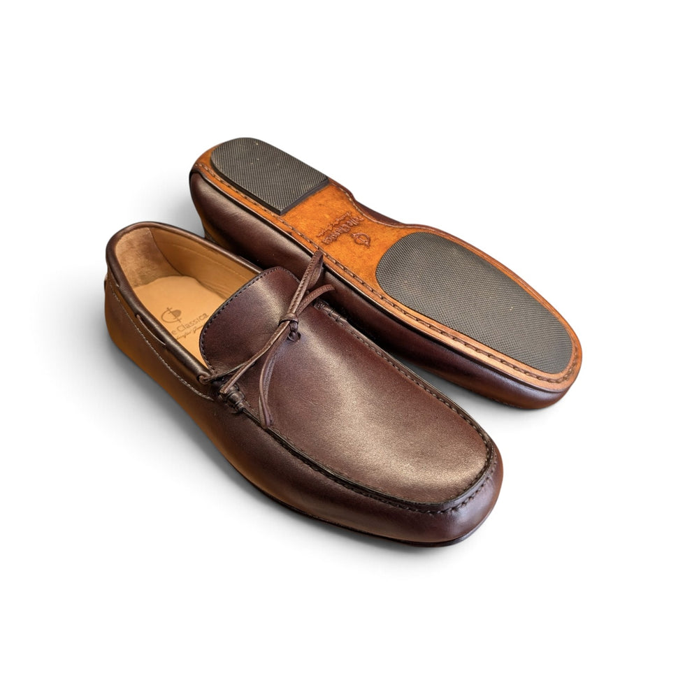 'Monza' Driving Mocassin in Brown Calf