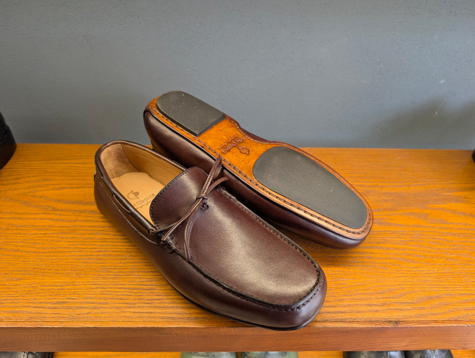 'Monza' Driving Mocassin in Brown Calf