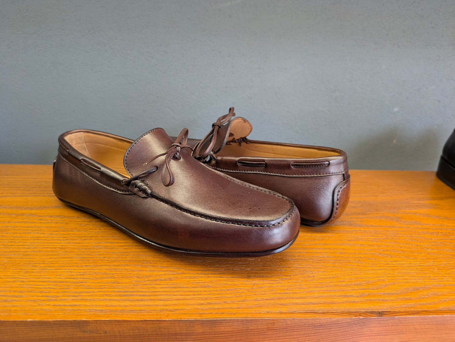 'Monza' Driving Mocassin in Brown Calf