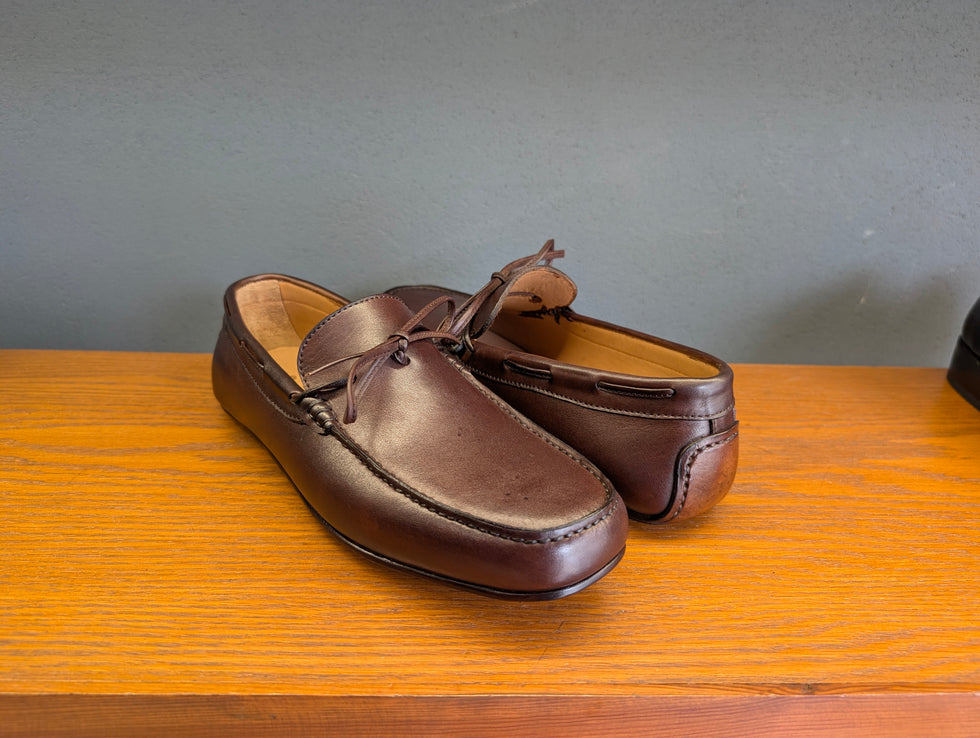 'Monza' Driving Mocassin in Brown Calf