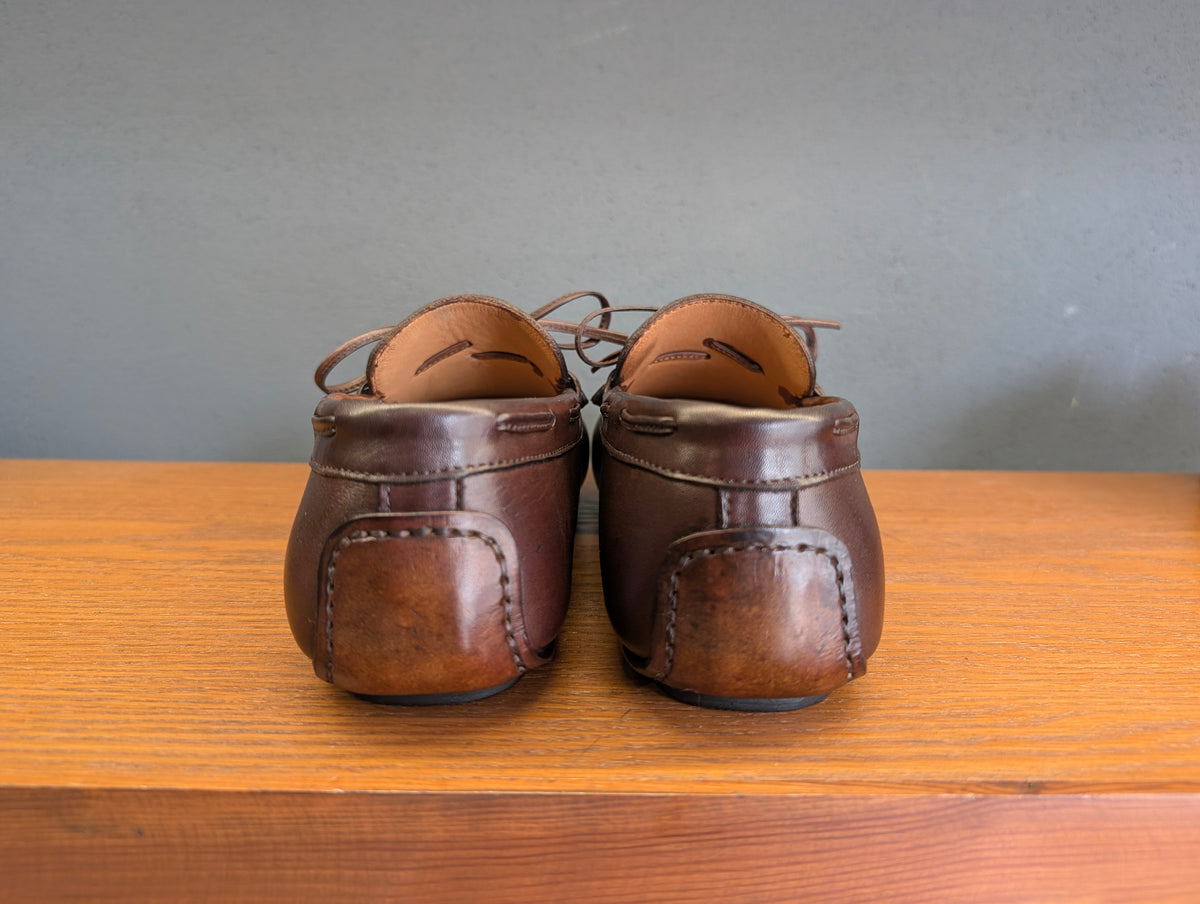 'Monza' Driving Mocassin in Brown Calf