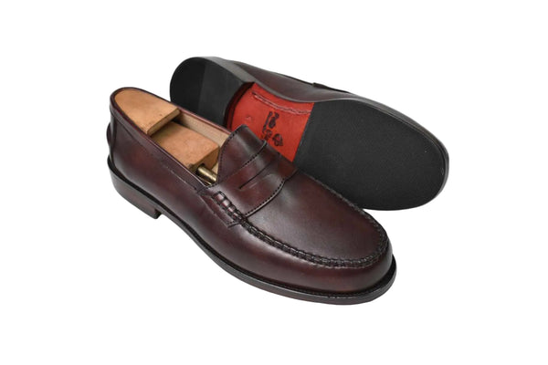 Munich X2 Burgundy Brown Penny Loafers