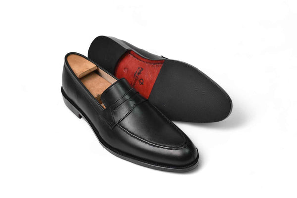 Cali Men’s Classic Black Penny Loafers