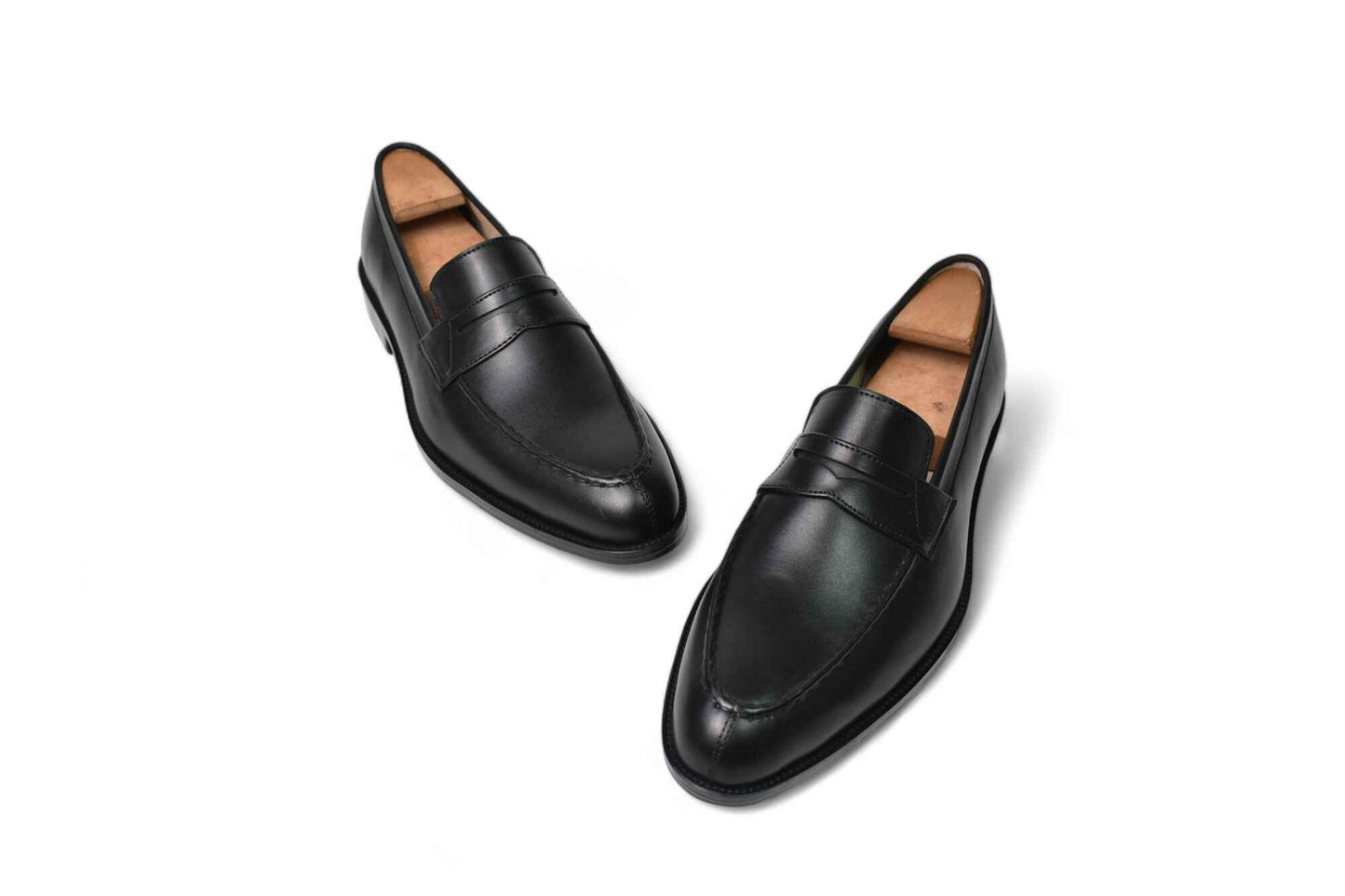 Cali Men’s Classic Black Penny Loafers